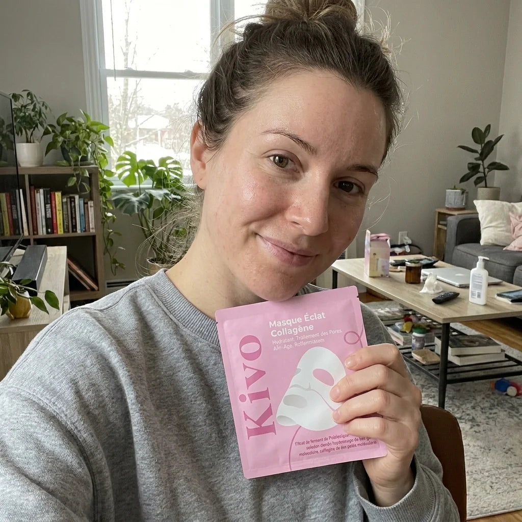 Masque hydrogel Kivo et rituel de soin