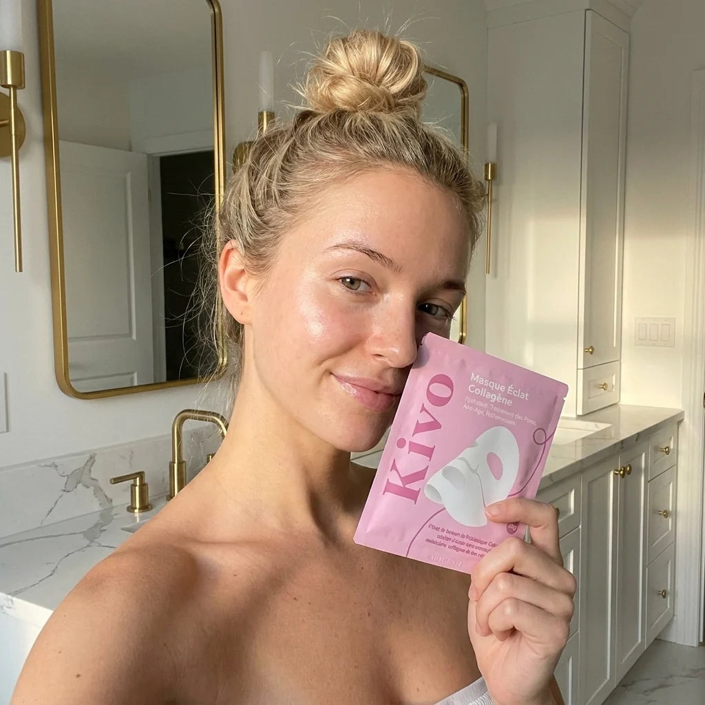 Masque hydrogel Kivo et rituel de soin
