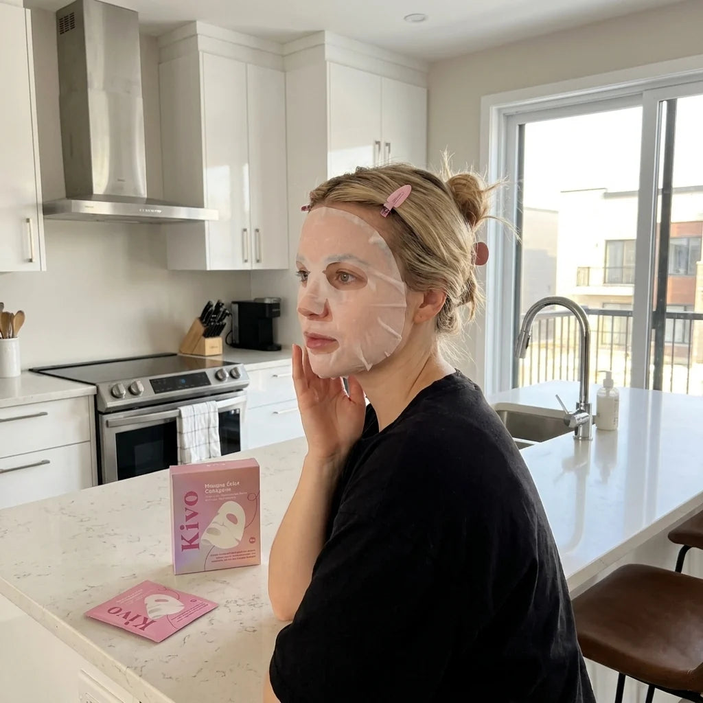 Masque hydrogel Kivo et rituel de soin