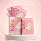 Boîte et sachets roses du masque éclat au collagène Kivo 2.0