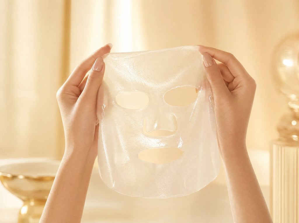 Les deux parties du masque hydrogel Kivo présentées avant la pose